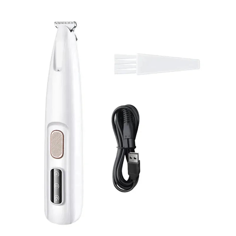 Pet Paw Trimmer LED Light & Waterproof Rechargeable Design