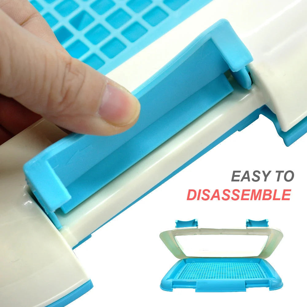 Pet Potty Training Tray Perforated Grate Easy-Clean