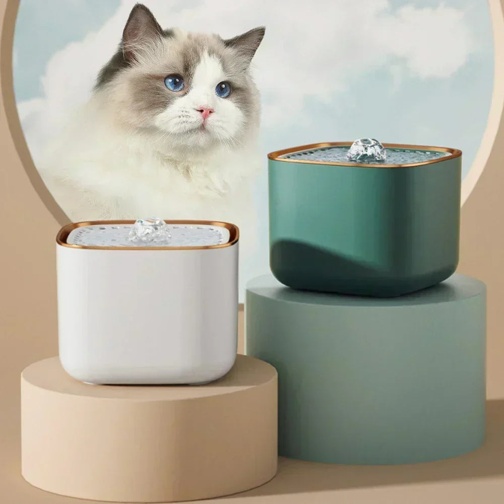 Pet Water Fountain Filtered Quiet 3.17-Quart Capacity