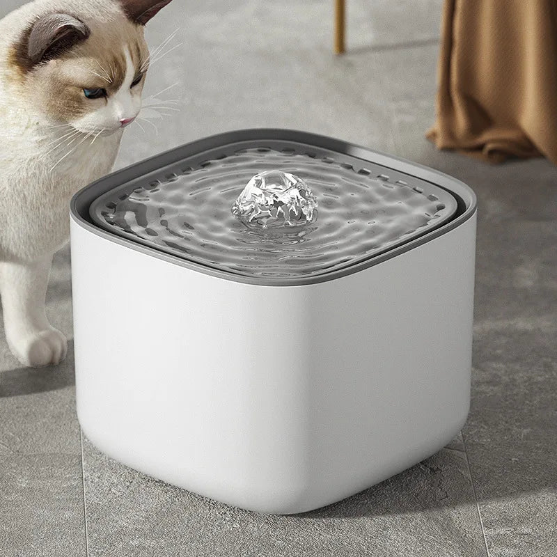 Pet Water Fountain Filtered Quiet 3.17-Quart Capacity