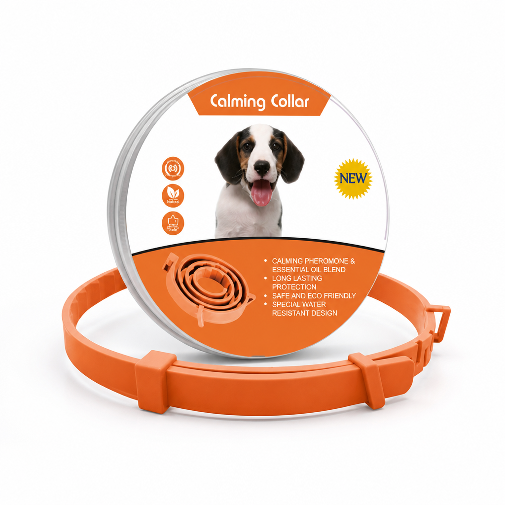 Pheromone-Infused Waterproof Adjustable Calming Collar (Dog & Cat)