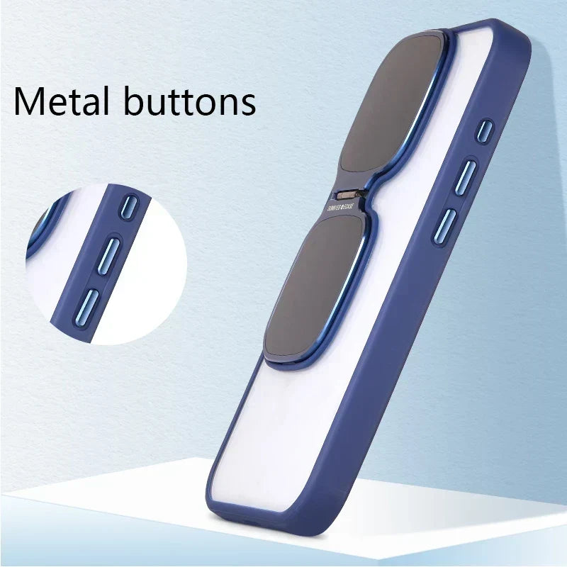 Phone Case Acrylic Retractable Stand Raised Camera Lens Protection