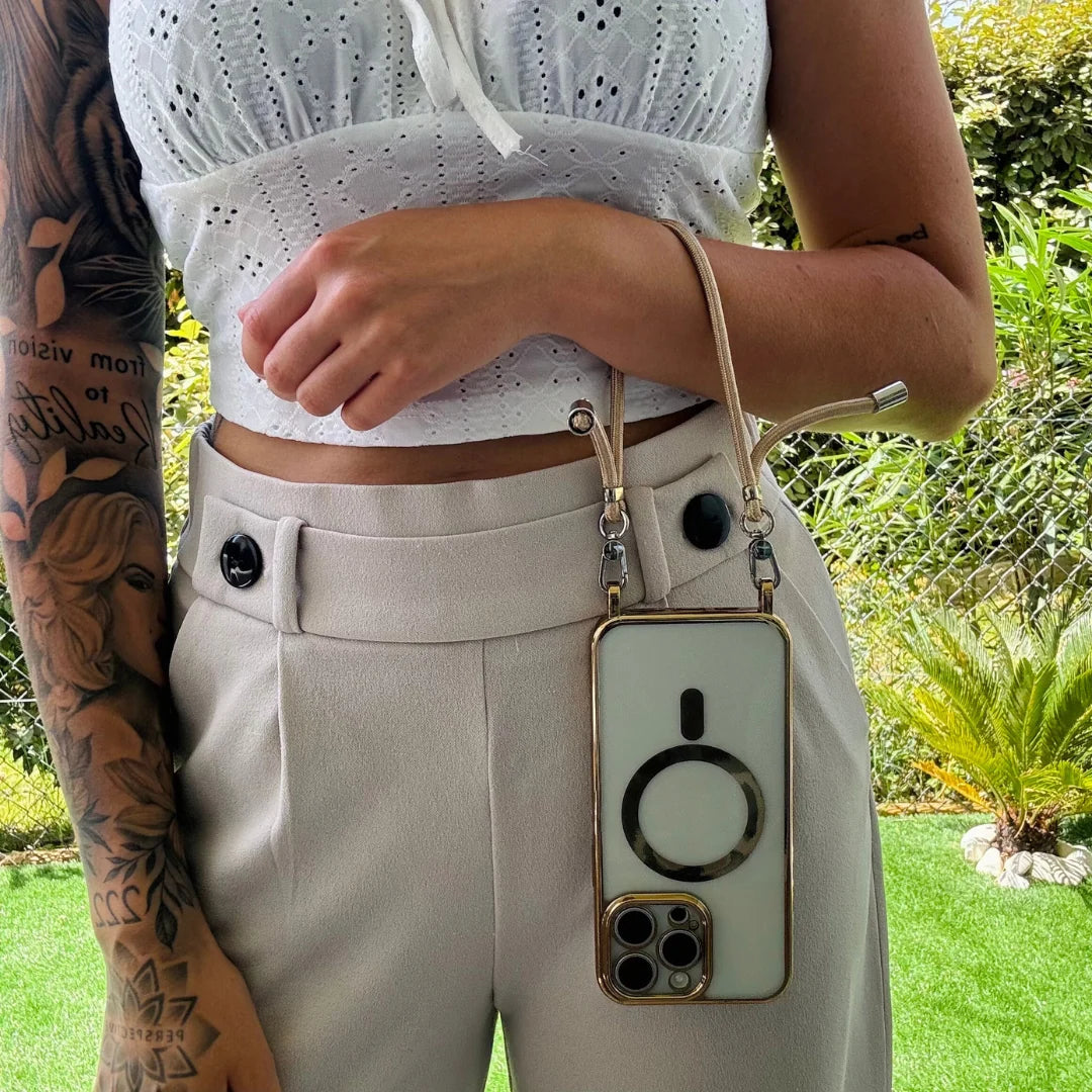 Phone Case Adjustable Crossbody Strap Scratch & Impact Protection