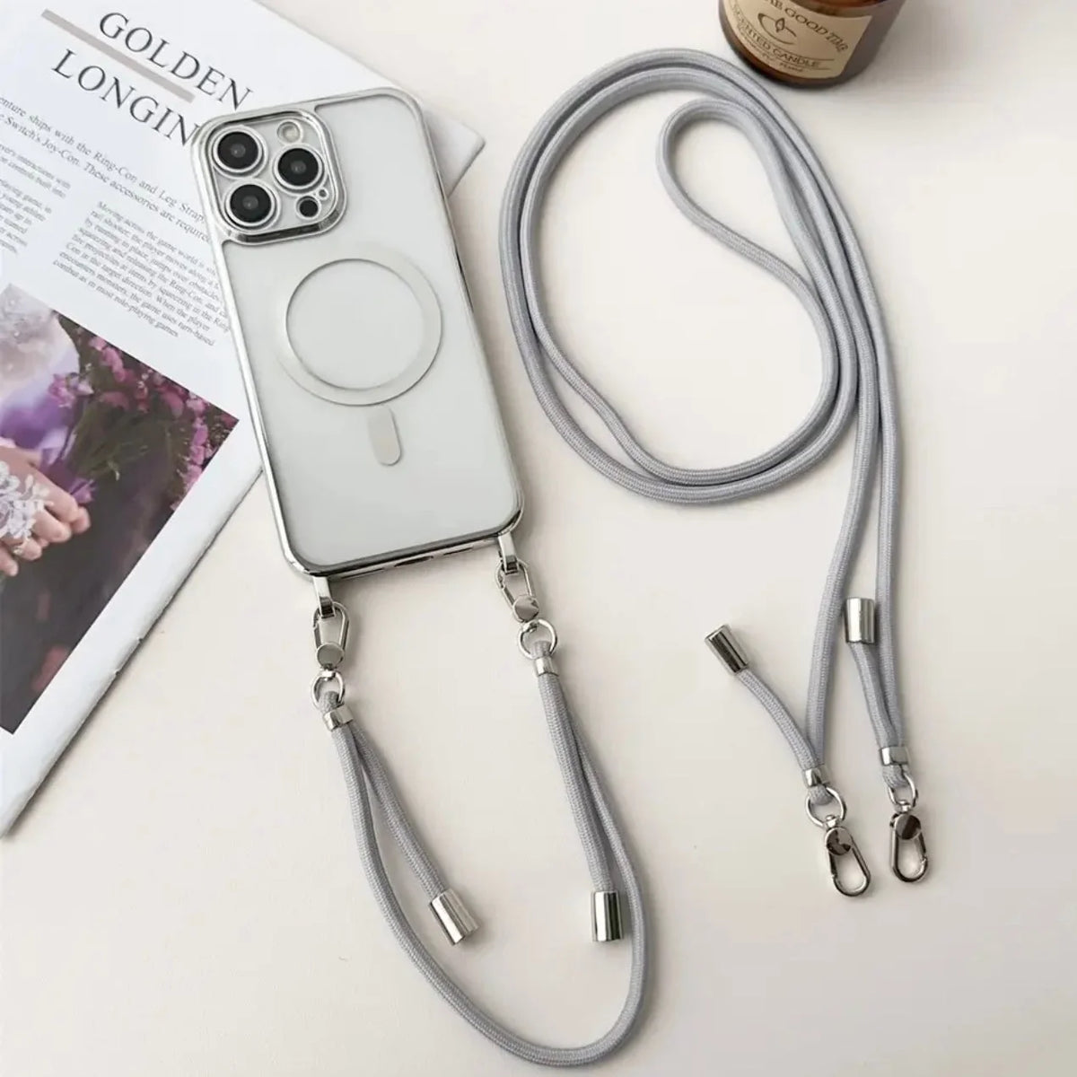 Phone Case Adjustable Crossbody Strap Scratch & Impact Protection