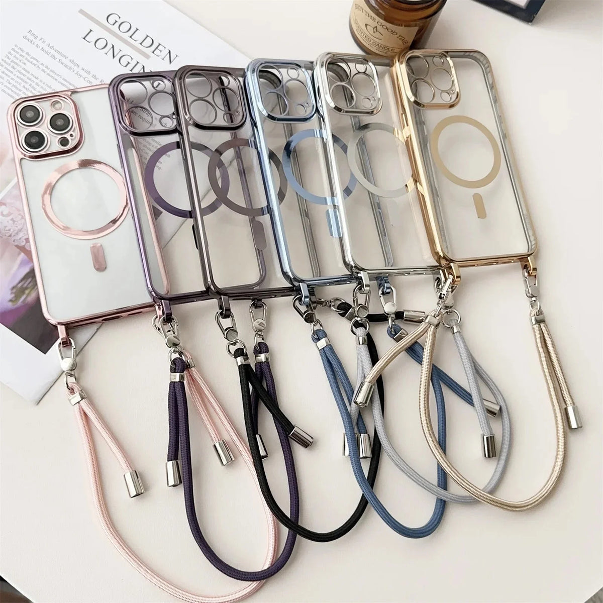 Phone Case Adjustable Crossbody Strap Scratch & Impact Protection