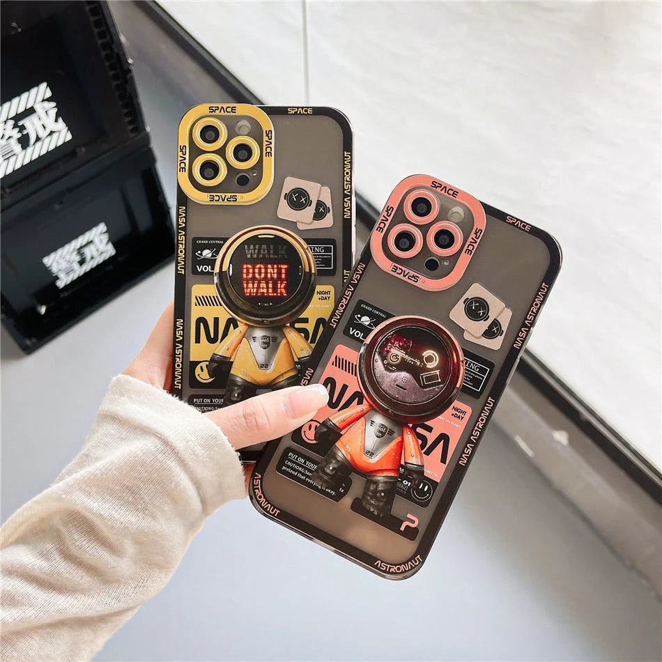 Phone Case Astronaut Design Shockproof Slim TPU Back