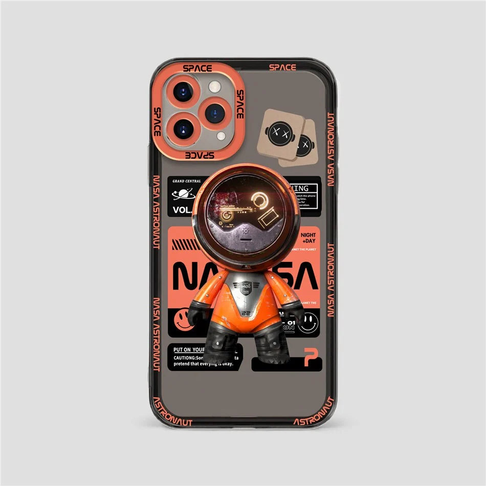 Phone Case Astronaut Design Shockproof Slim TPU Back