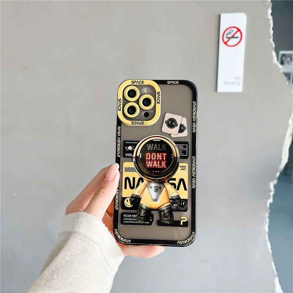 Phone Case Astronaut Design Shockproof Slim TPU Back