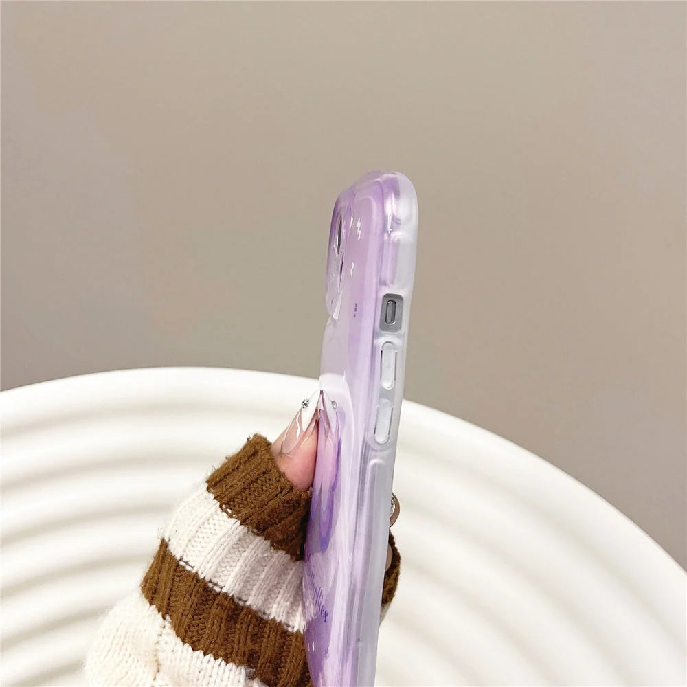 Phone Case Butterfly Design Full-Coverage Shock-Resistant TPU