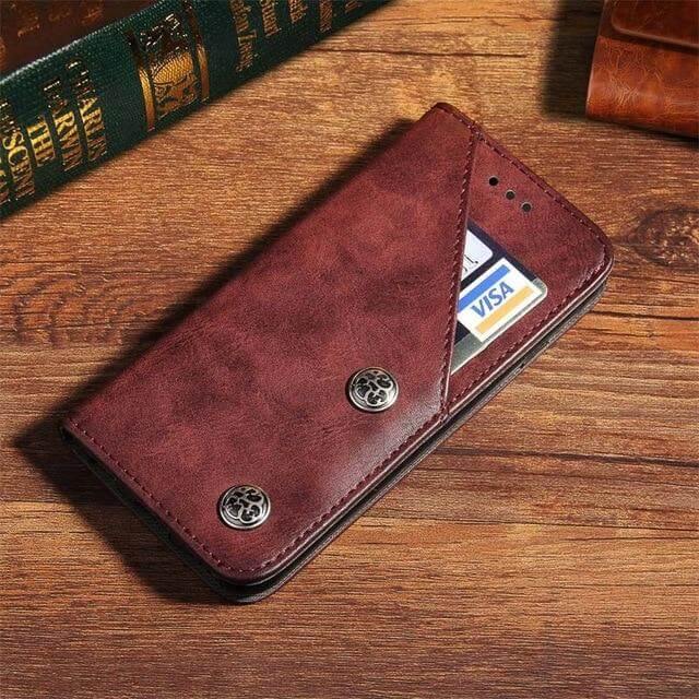Phone Case Flip Cover Card Pocket Kickstand