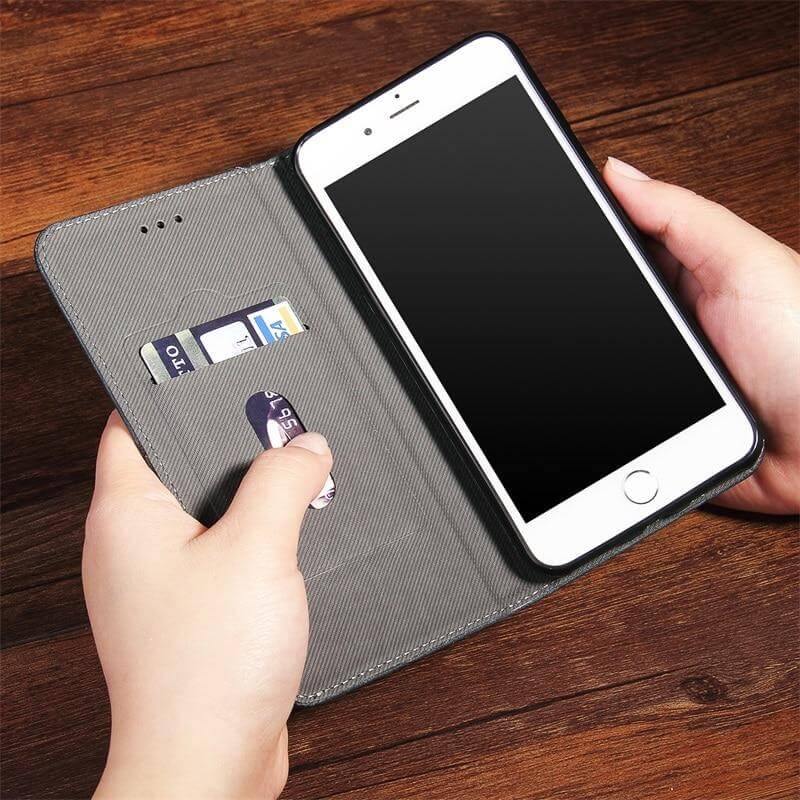 Phone Case Flip Cover Card Pocket Kickstand