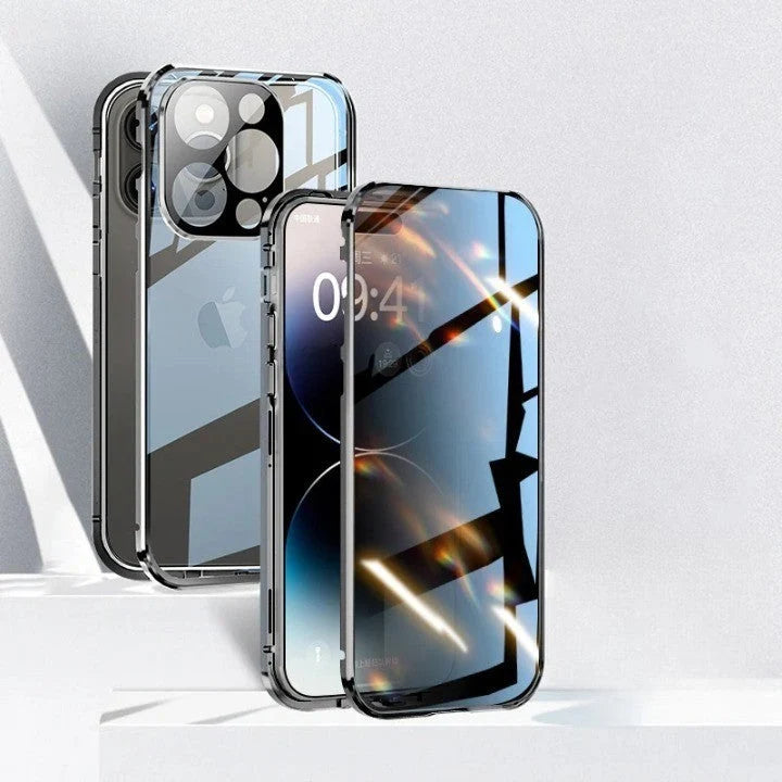 Phone Case Full-Coverage Privacy Screen Magnetic Closure