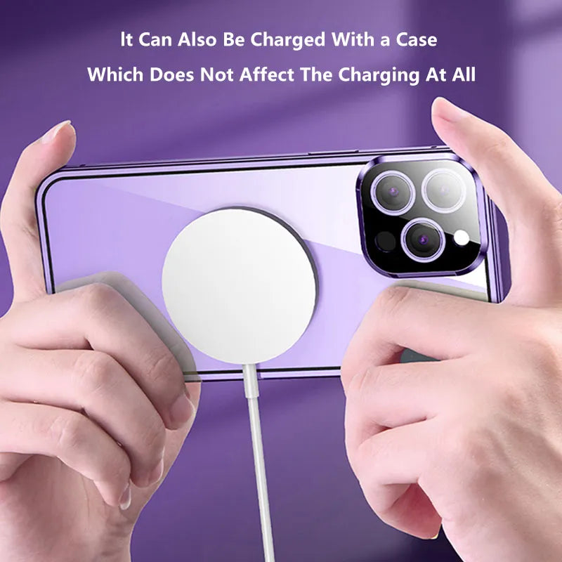 Phone Case Full-Coverage Privacy Screen Magnetic Closure