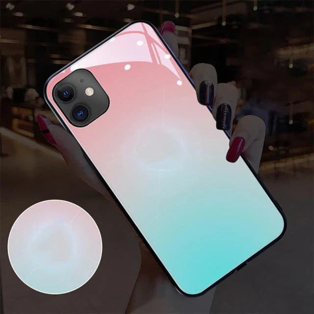 Phone Case Music-Activated LED Wireless Charging Compatible