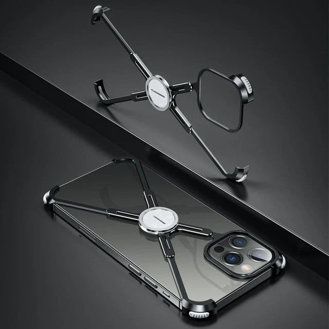 Phone Case Slim Metal X-Frame Magnetic Stand