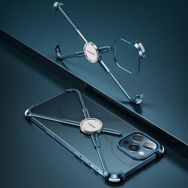 Phone Case Slim Metal X-Frame Magnetic Stand
