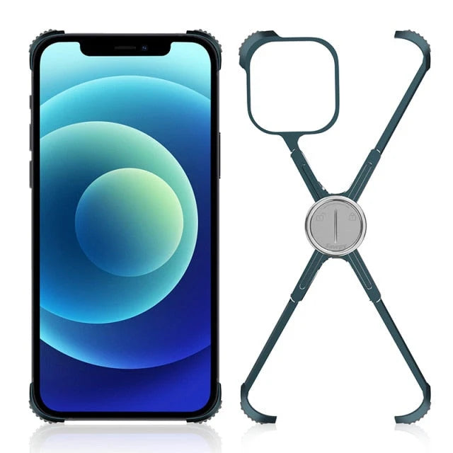 Phone Case Slim Metal X-Frame Magnetic Stand