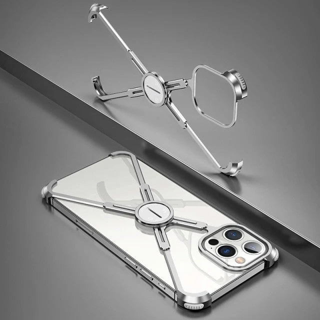 Phone Case Slim Metal X-Frame Magnetic Stand