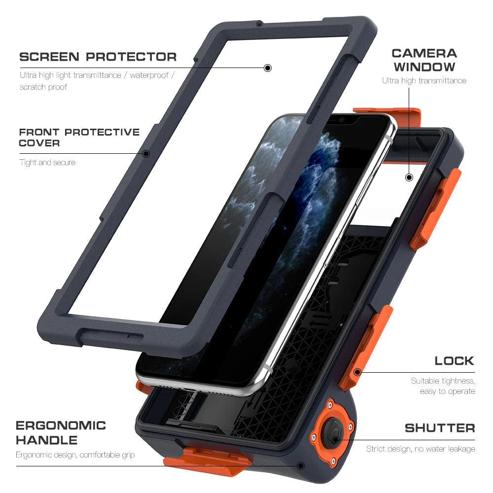 Phone Case Waterproof to 50 Ft Shock-Resistant