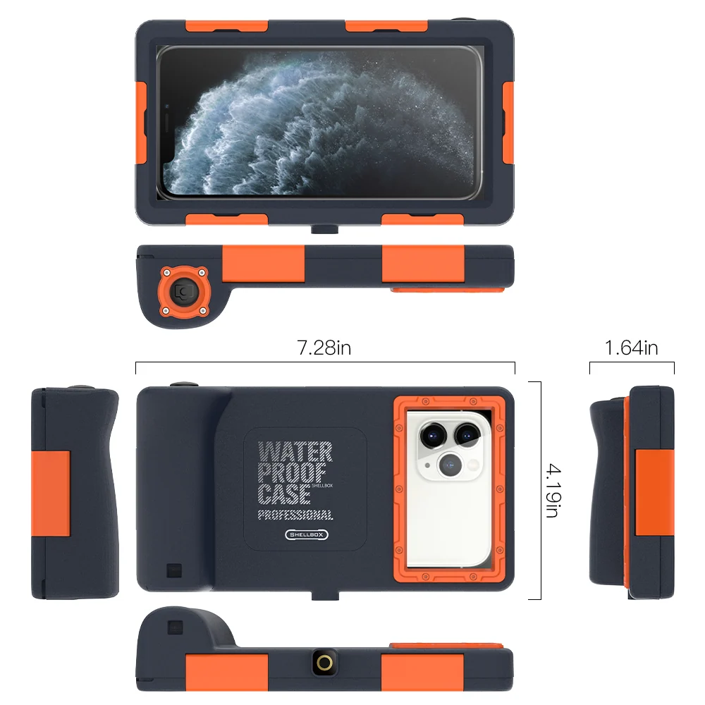 Phone Case Waterproof to 50 Ft Shock-Resistant