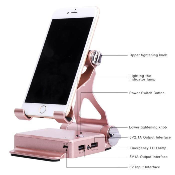 Phone Charging Stand 360-Degree Adjustable Bluetooth Speaker