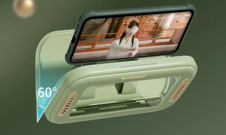 Phone Holder Box Waterproof ABS for Shower Use