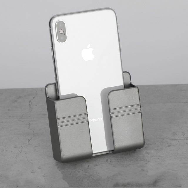 Phone Holder Wall-Mounted Drill-Free Adhesive Charging Access