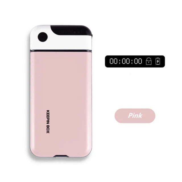 Phone Lock Box Timed Charging Port Screen Window