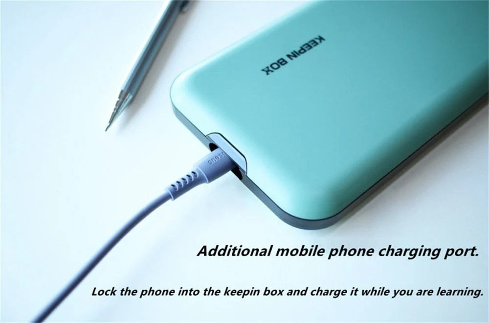 Phone Lock Box Timed Charging Port Screen Window