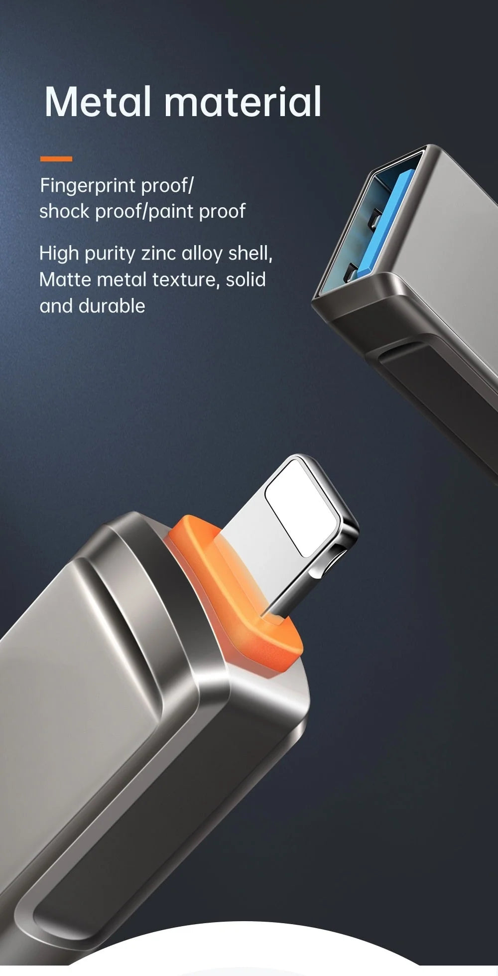 Phone OTG Adapter USB 3.0 Plug-and-Play