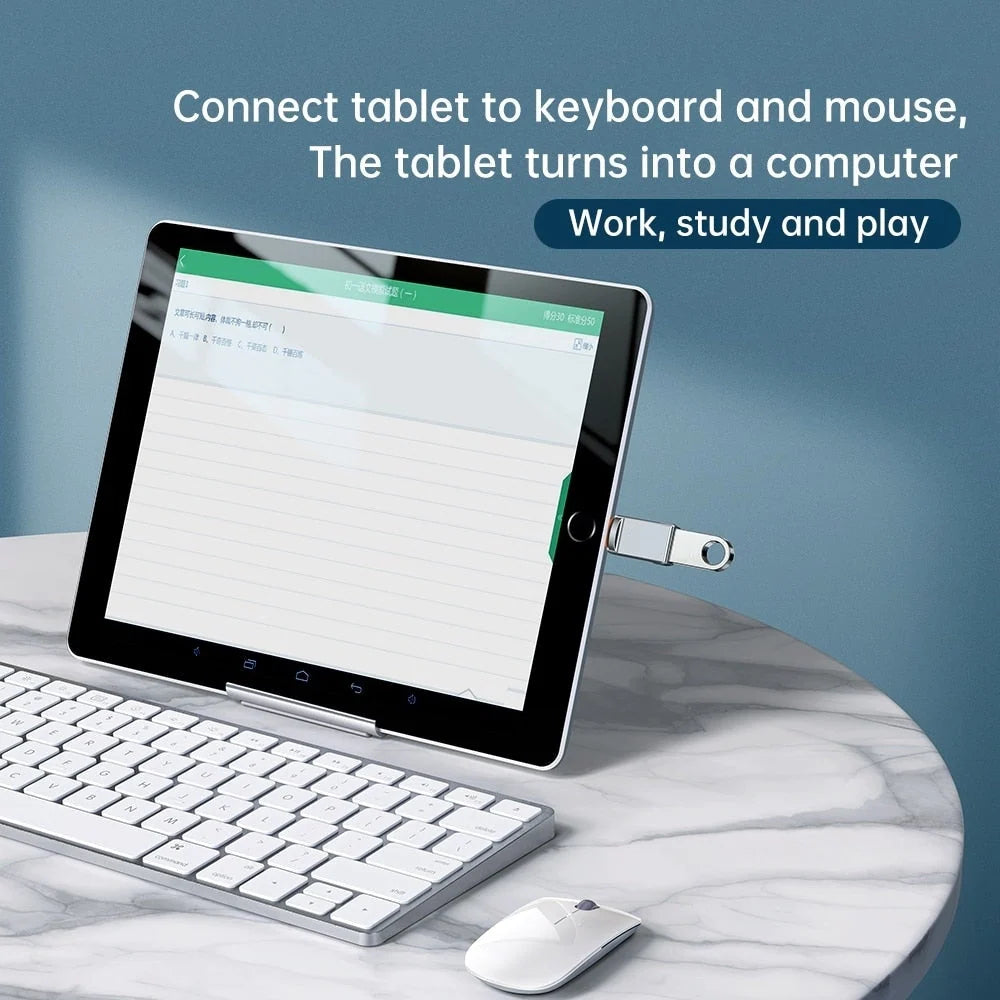 Phone OTG Adapter USB 3.0 Plug-and-Play