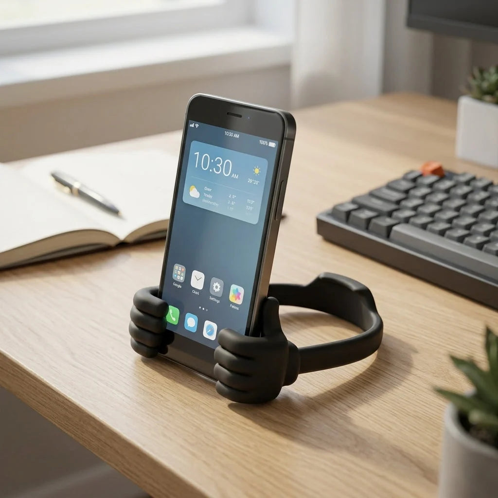 Phone Stand Compact Non-Slip Portrait & Landscape Viewing