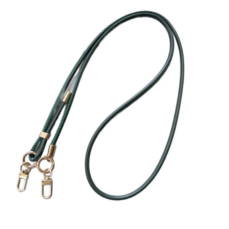 Phone Strap Leather Adjustable Length With Dual Metal Clips