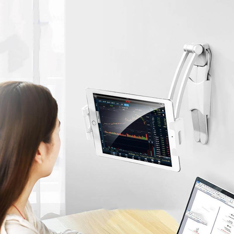 Phone & Tablet Holder Wall-Mounted 360° Rotating Foldable Arm
