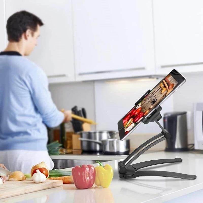 Phone & Tablet Holder Wall-Mounted 360° Rotating Foldable Arm