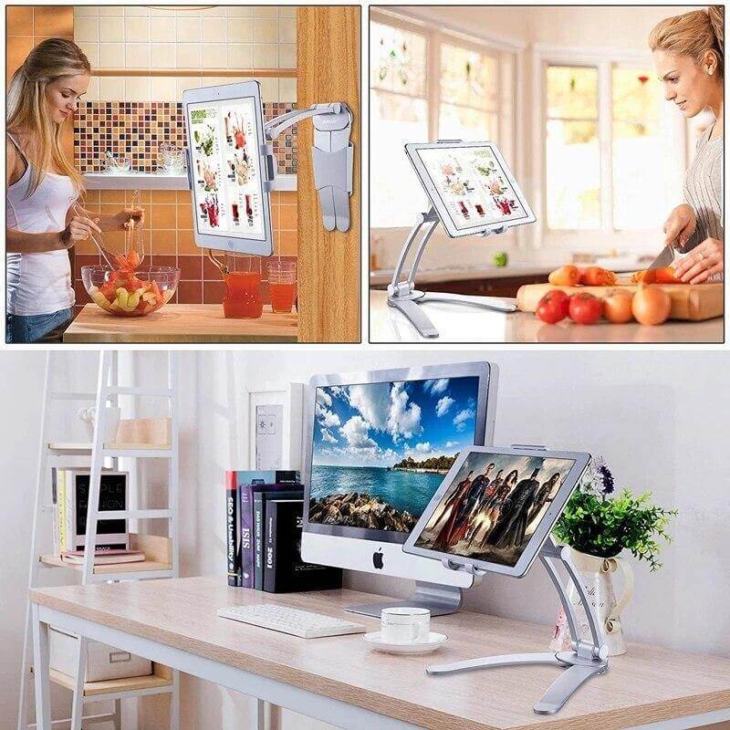 Phone & Tablet Holder Wall-Mounted 360° Rotating Foldable Arm