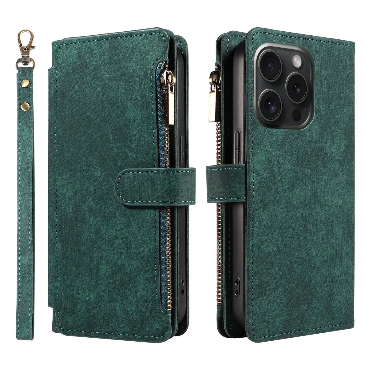 Phone Wallet Case Card & Cash Storage Wrist Strap