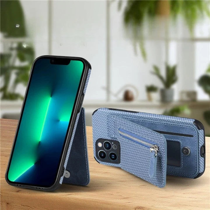 Phone Wallet Case Card Pocket & Kickstand