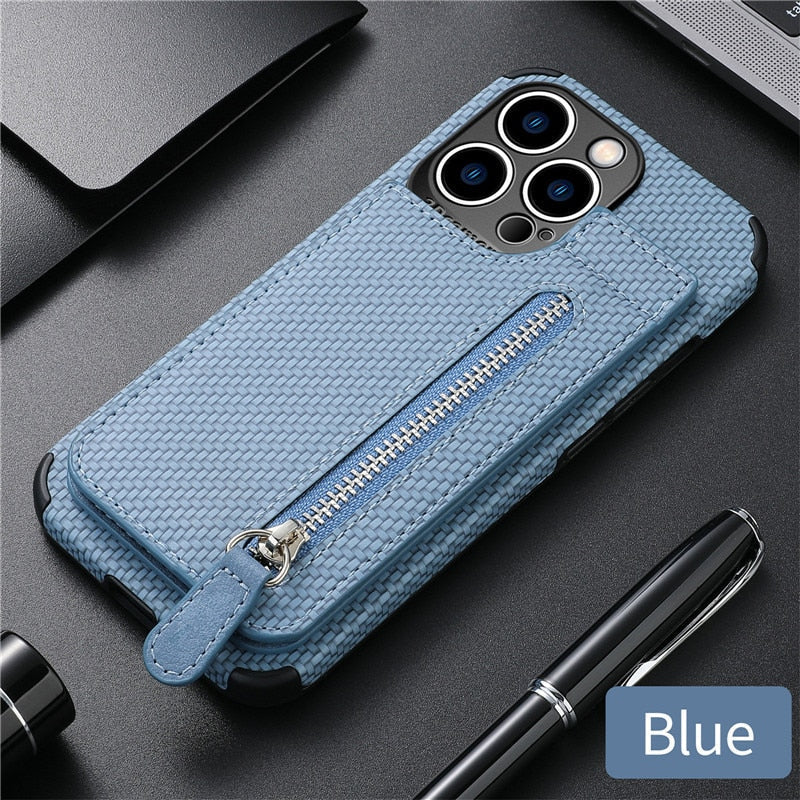 Phone Wallet Case Card Pocket & Kickstand