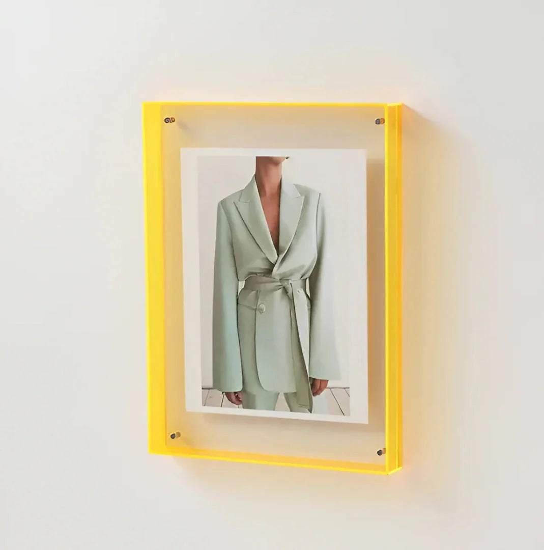 Photo Frame Acrylic Floating Desk & Wall Display