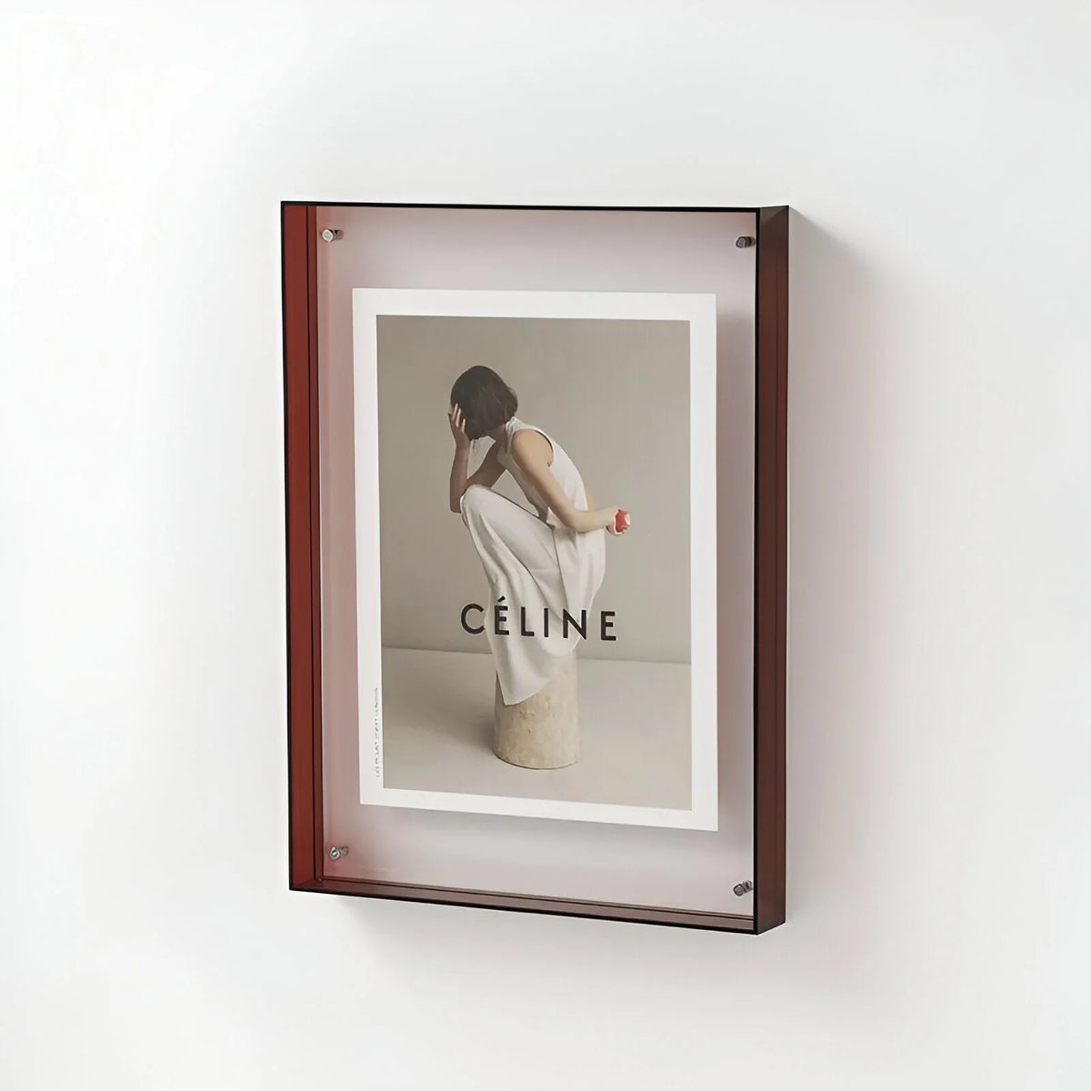 Photo Frame Transparent Acrylic Freestanding or Wall-Mounted