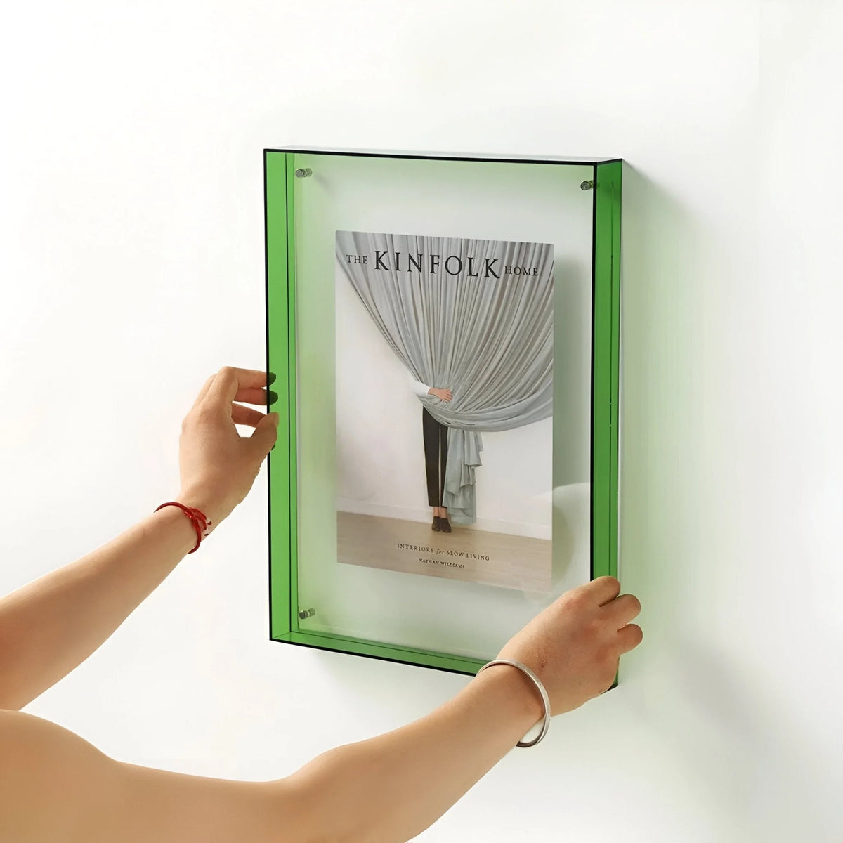 Photo Frame Transparent Acrylic Freestanding or Wall-Mounted