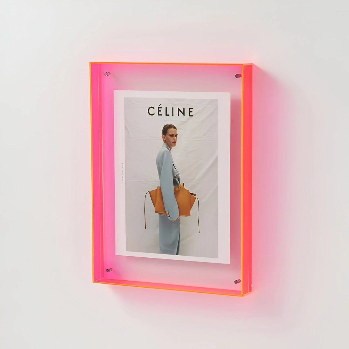 Photo Frame Transparent Acrylic Freestanding or Wall-Mounted