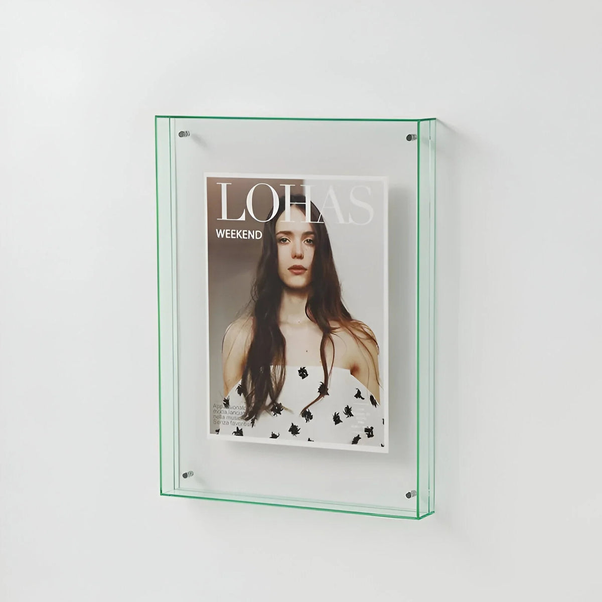 Photo Frame Transparent Acrylic Freestanding or Wall-Mounted