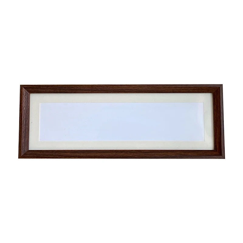 Picture Frame Wooden Glass Front Long Format 15 × 42 cm