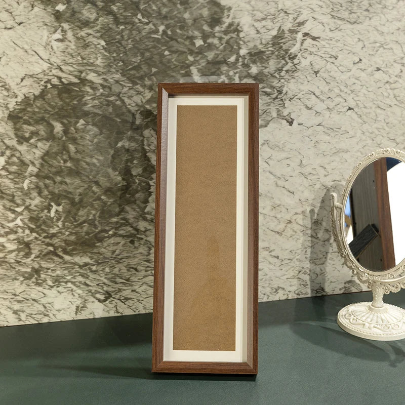Picture Frame Wooden Glass Front Long Format 15 × 42 cm