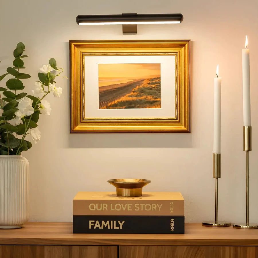 Picture Light Wireless Rechargeable Stepless Dimming & 360° Rotation