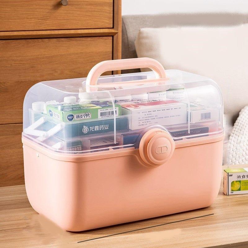 Pill Organizer Secure Latch Compact Travel Storage