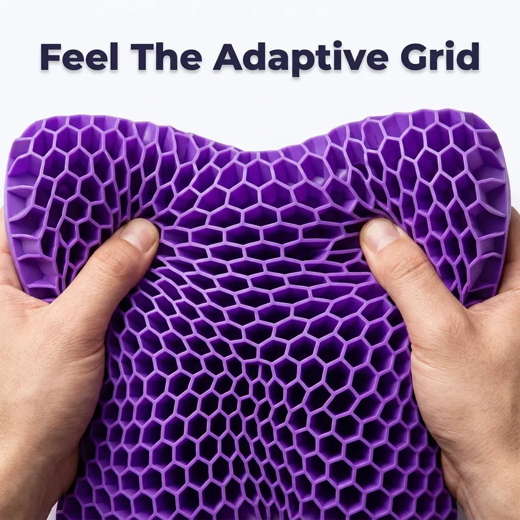 Pillow TPE Honeycomb Grid Cooling Neck Support