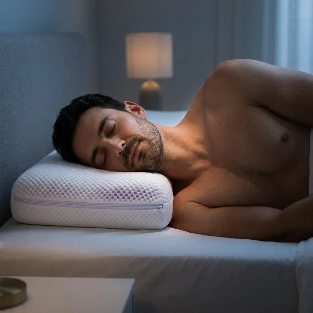 Pillow TPE Honeycomb Grid Cooling Neck Support